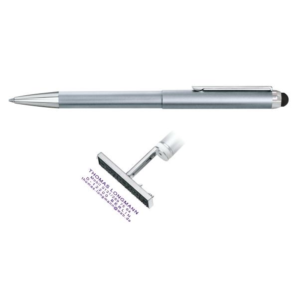 HERI | Stamp & Touch Pen 3 in 1 silber 3300M